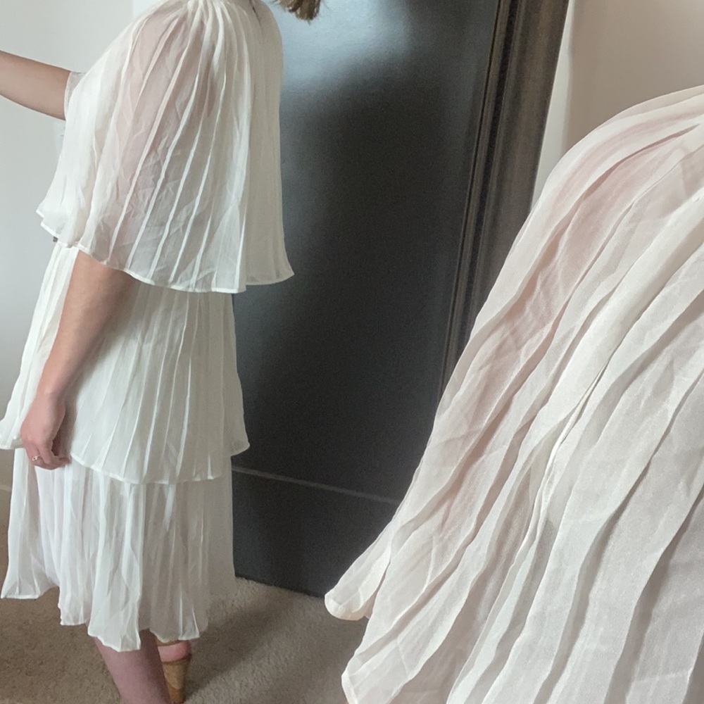 White Tiered Dress